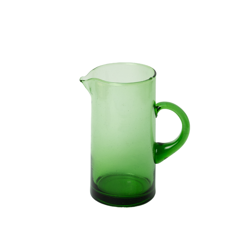 Beldi Green Glass Jug