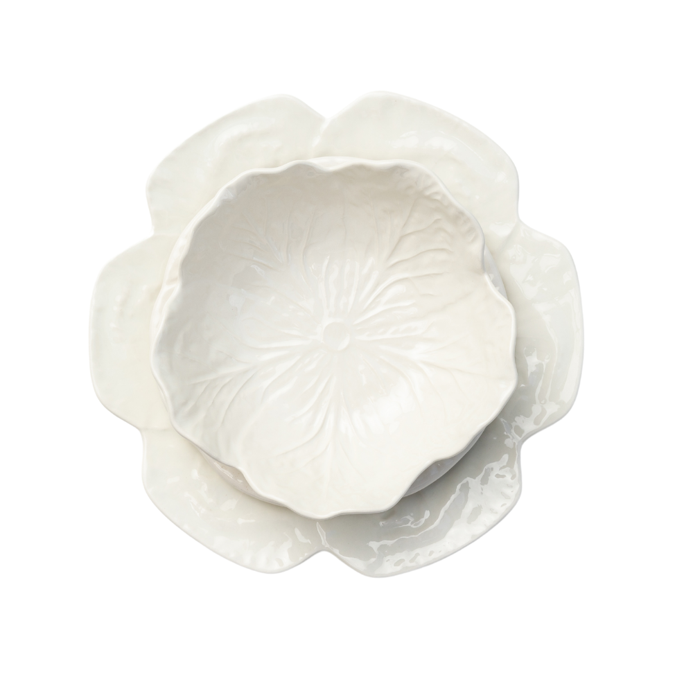 Bordallo Pinheiro Ivory Cabbage Bowl