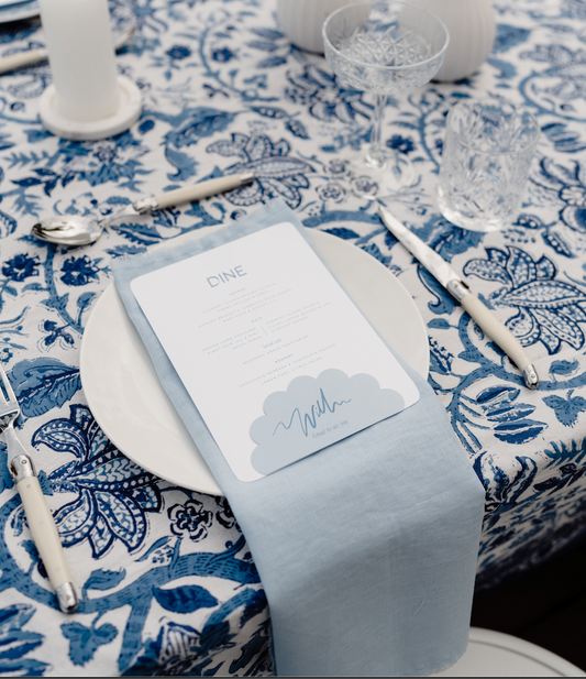 Blue Linen Napkins (Ex Rental)